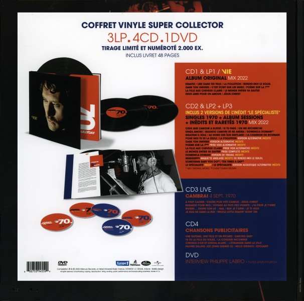  Coffret collector 3 LP - 4 CD - 1 DVD